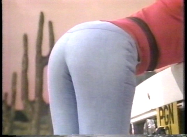 benny hill girl bends over