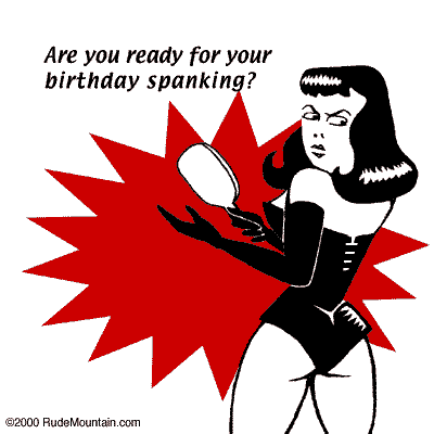 bettie page ready for birthday spanking