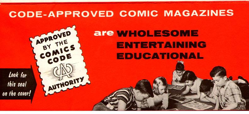 comics code brochure with healthy-looking children