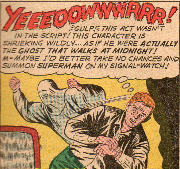 panel with ghost in jimmy olsen #52