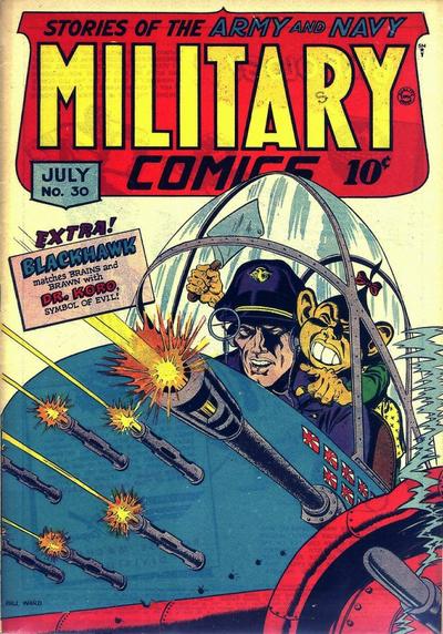 cover of military comics #30 by bill ward