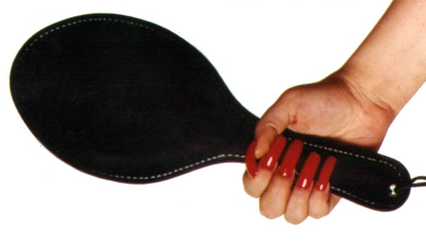 oval leather paddle