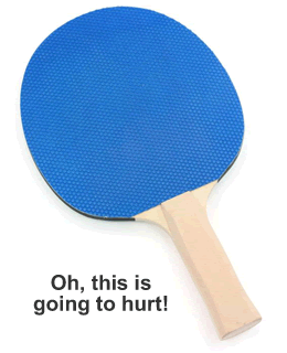 ping-pong paddle
