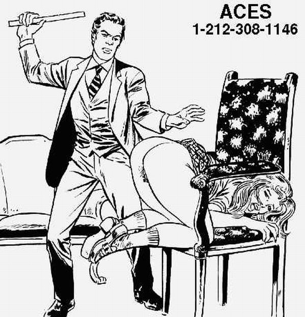 bent over for a ruler spanking