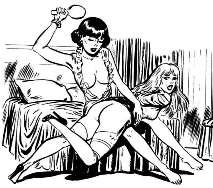 a F/F hairbrush spanking from the mystery artist