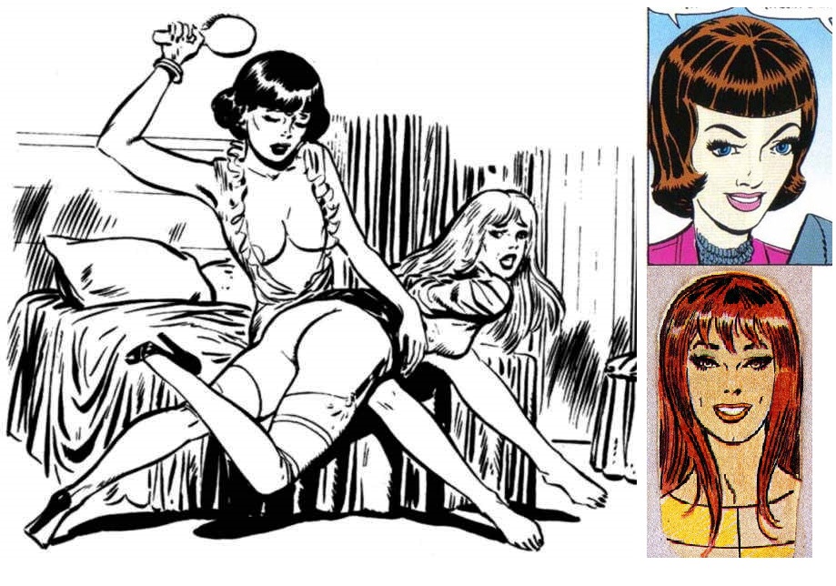 a F/F hairbrush spanking from the mystery artist