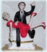 cake topper groom spanks bride