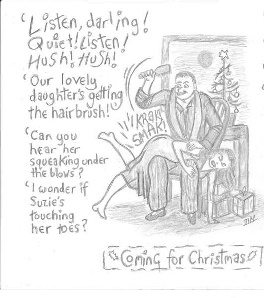 christmas spanking scene by tim