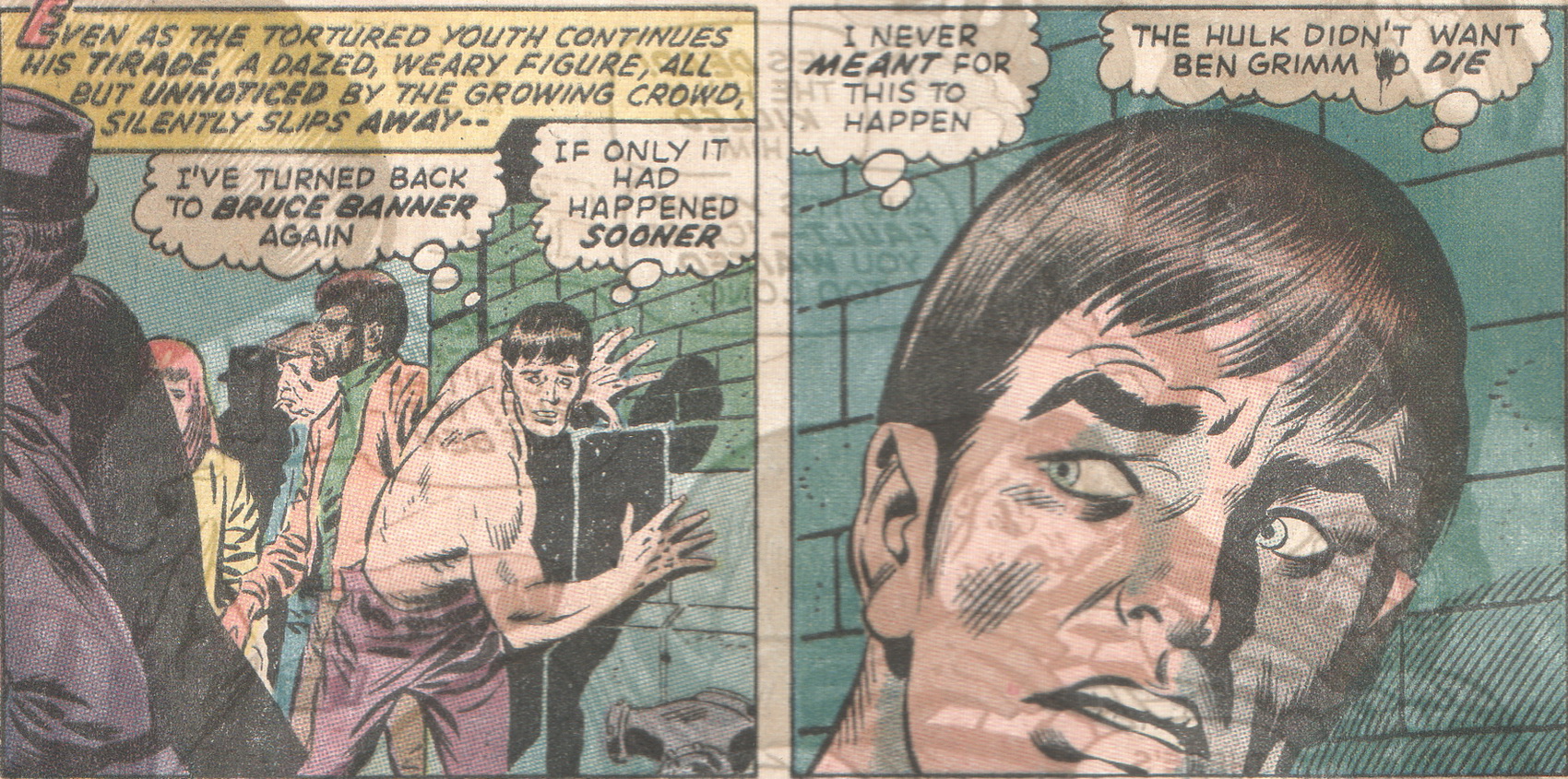 last page of fantastic four #113 with art by john buscema and joe sinnott