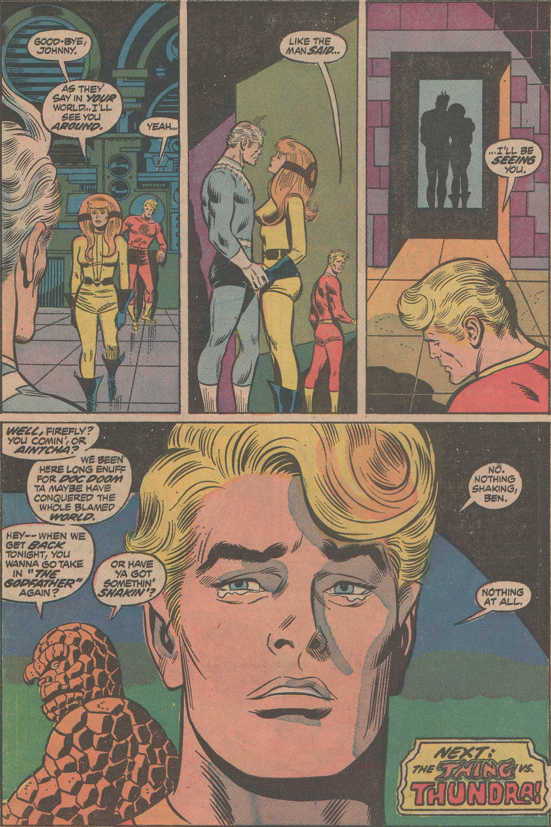 last page of fantastic four #132 with art by john buscema and joe sinnott