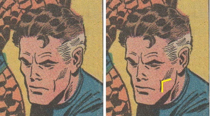 reed richards head from fantastic four #114