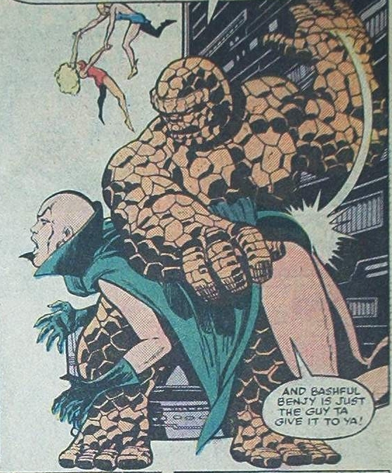 thing spanks moondragon from marvel two-in-one