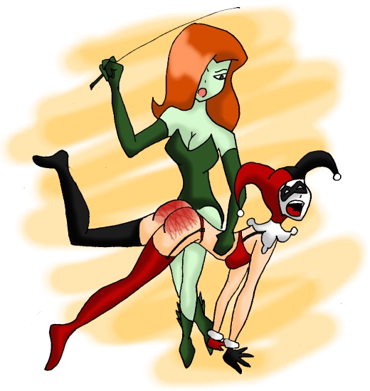 Spanking Harley Quinn.