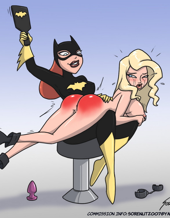 batgirl spanks black canary