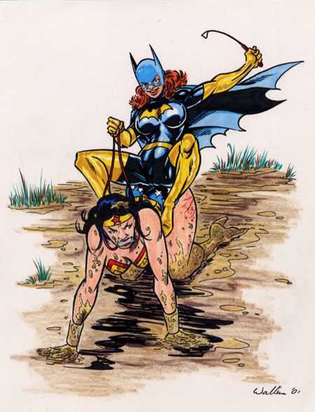 batgirl spanks wonder woman