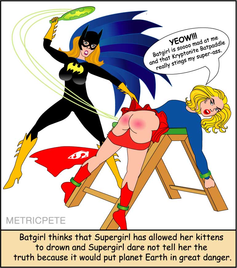 batgirl paddles supergirl