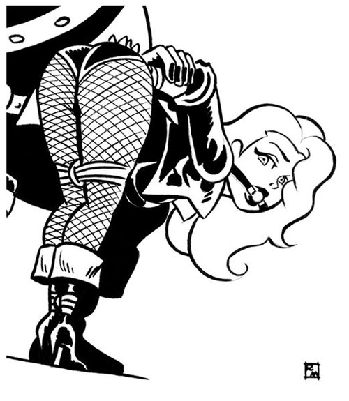 black canary spanked