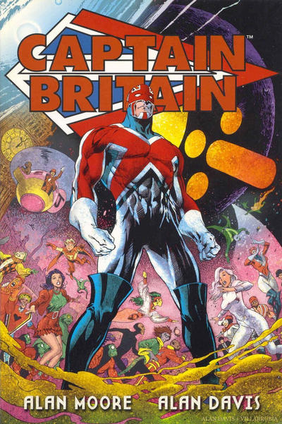 cover of captain britain by moore and davis (2002)