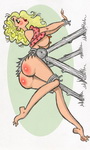 daisy mae over the trestle for spanking