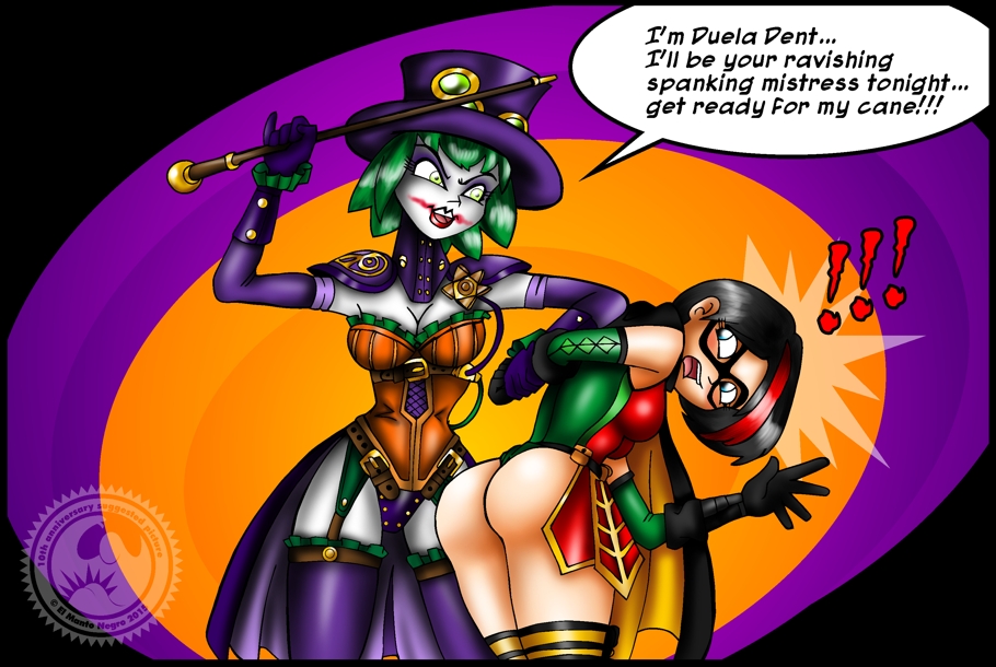 duela dent spanks carrie kelly robin by el manto negro