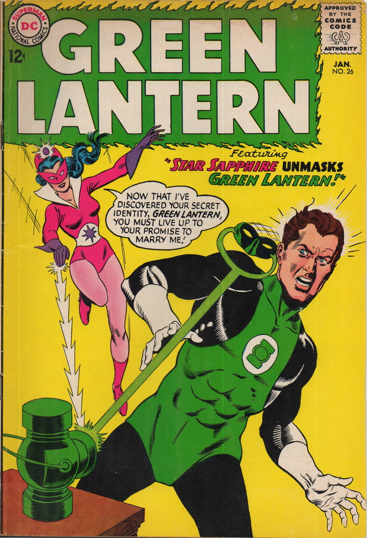 Chicago Spanking Review Comics Page 1 - Green Lantern Spanks Star Sapphire