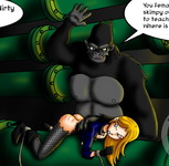gorilla grodd spanks huntress and black canary