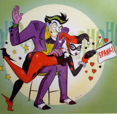 joker spanks harley quinn