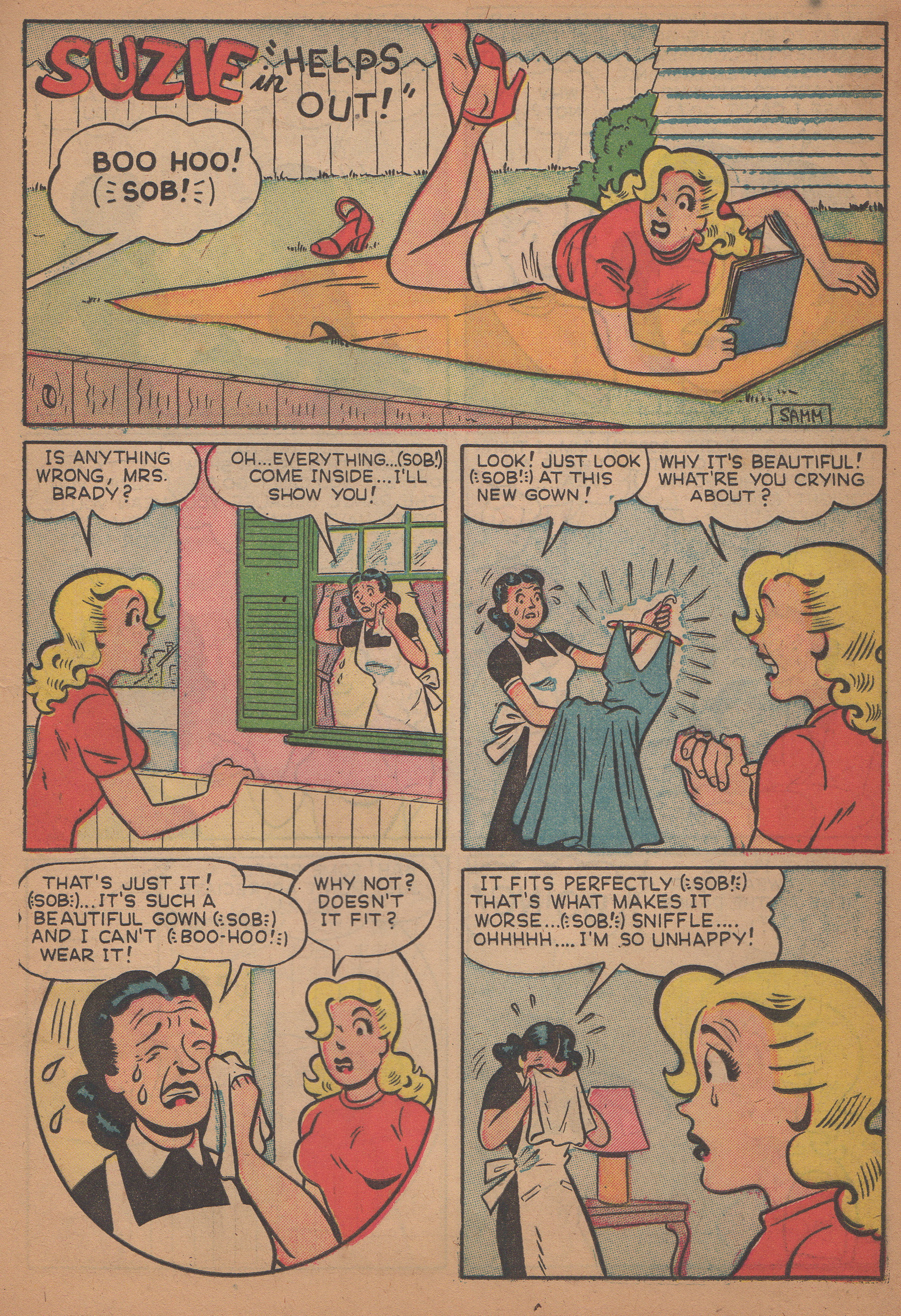 suzie story page 1 from Jughead #8