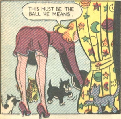 suzie bends over in Pep Comics #58