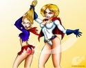 power girl spanks supergirl by el manto negro