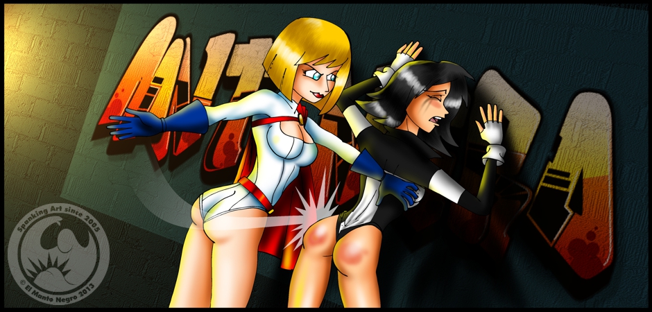 power girl spanks terra