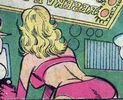 saturn girl bends over