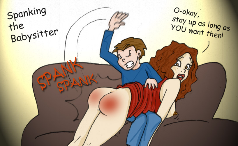 babysitter spanked by kid