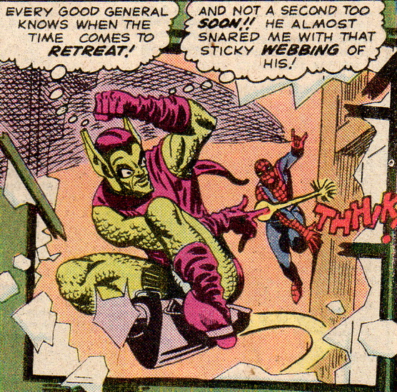 green goblin escapes spider-man