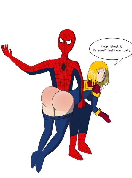 spidey spanks ms. marvel