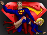 superman spanks supergirl