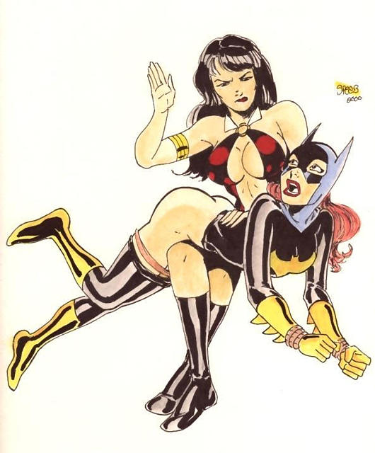 vampirella spanks batgirl by mark spears