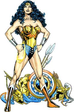 Wonder Woman showing new insignia