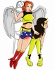 wonder woman spanked with a paddle by hawkgirl