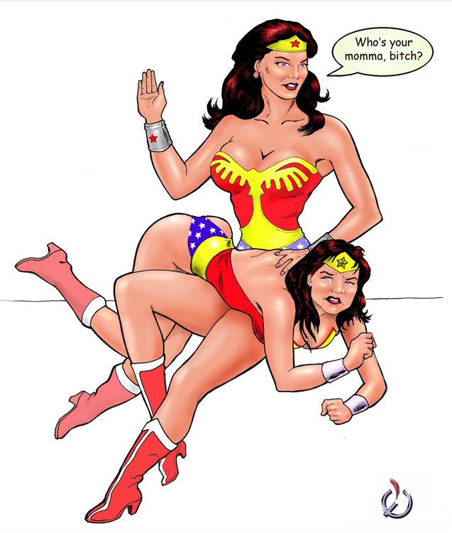 wonder girl spanked by wonder woman