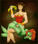 wonder woman spanks poison ivy