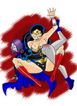 wonder woman spanks raven