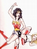 wonder woman spanks another girl