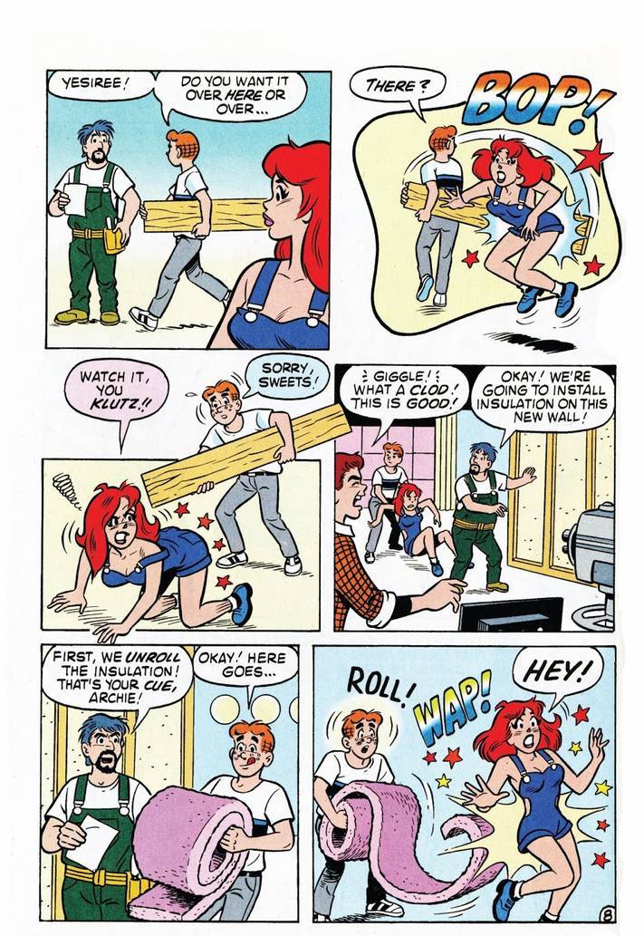 archie spanking redhead in unknown comic from robin