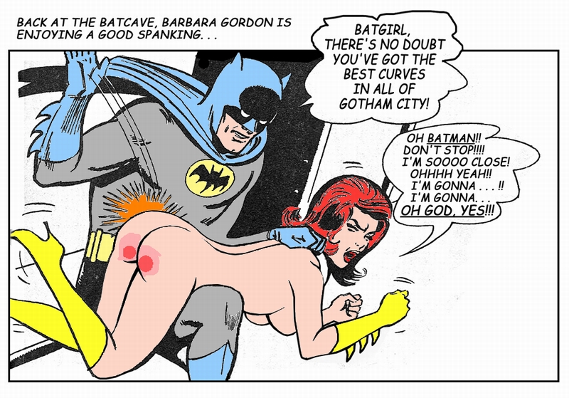 batgirl with blushing cheeks