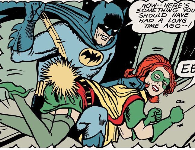 batman spanks female robin substituted for marcia monroe by michael zug
