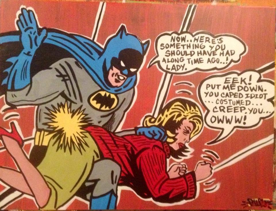 batman spanks catwoman substituted for marcia monroe by texas jim