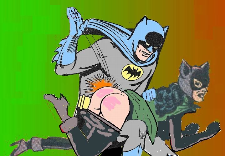 batman spanks catwoman substituted for marcia monroe by texas jim