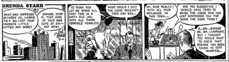 brenda starr strip from September 4, 1951