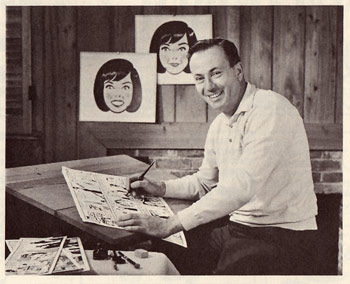 dick brooks at his drawing board